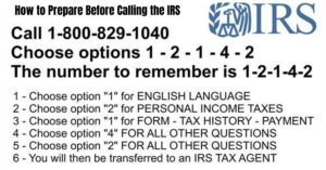 IRS Phone Number to Talk to a Person